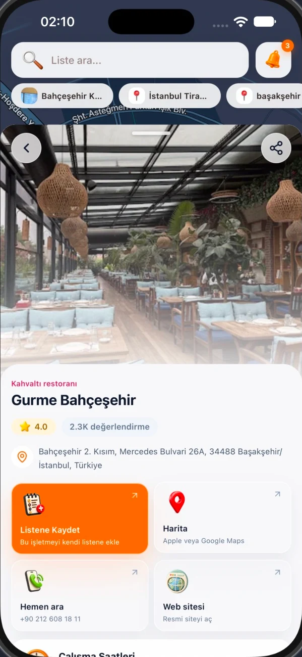 Mappzi gerçek işletme profili